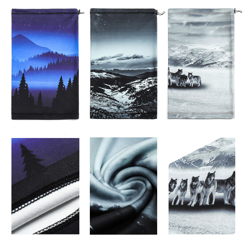 Bandana with Full Color Sublimation and Fleece Liner 3