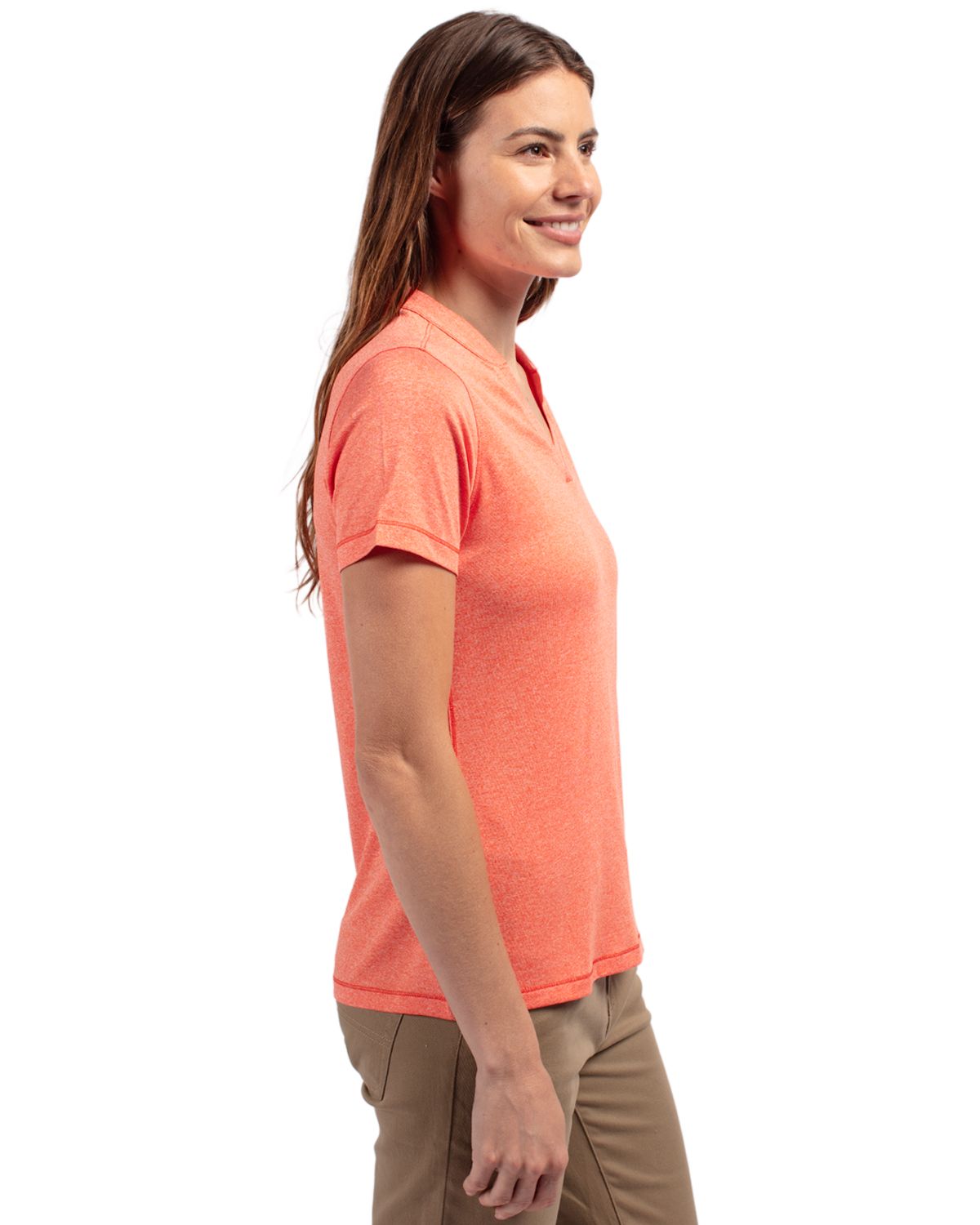 Cutter & Buck Forge Recycled Four-Way Stretch Heathered Womens Blade Top 67