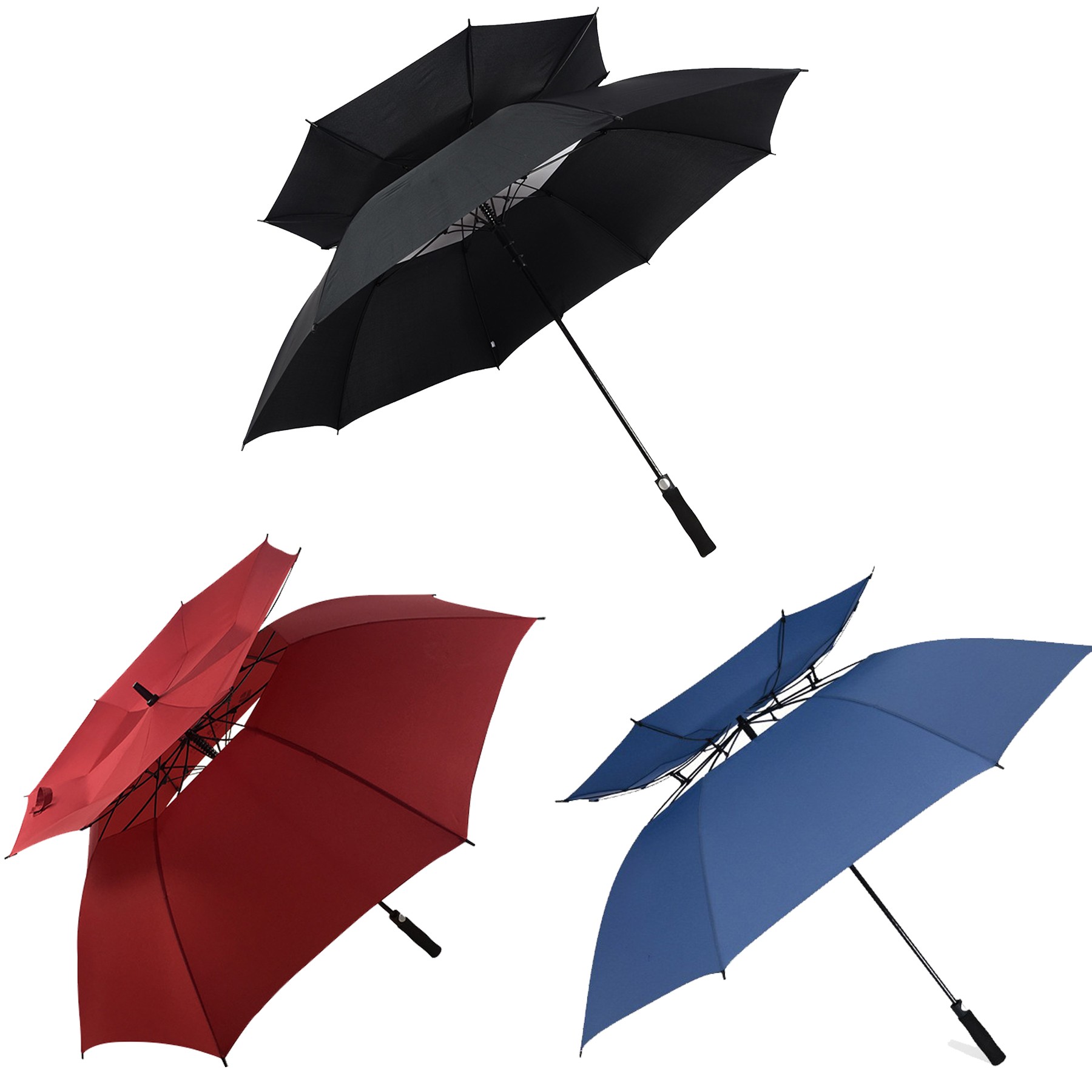 Automatic Open Golf Umbrella With Double Layer 2