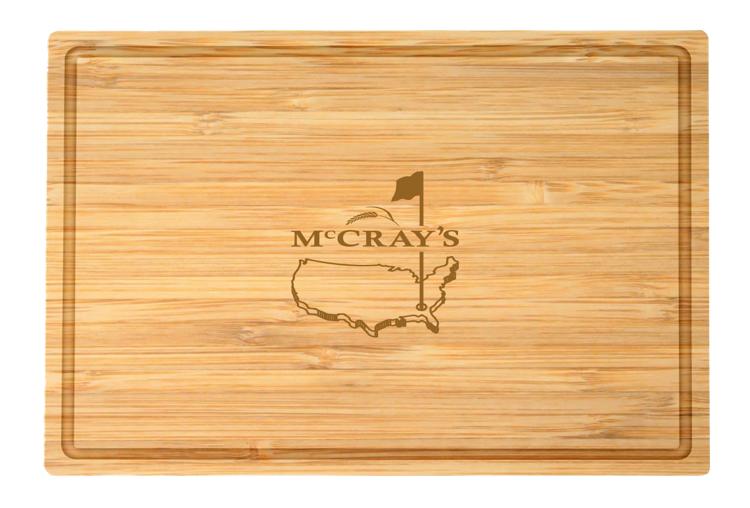 18" Rectangle Bamboo Cutting Board Thick Style with Juice Groove 2