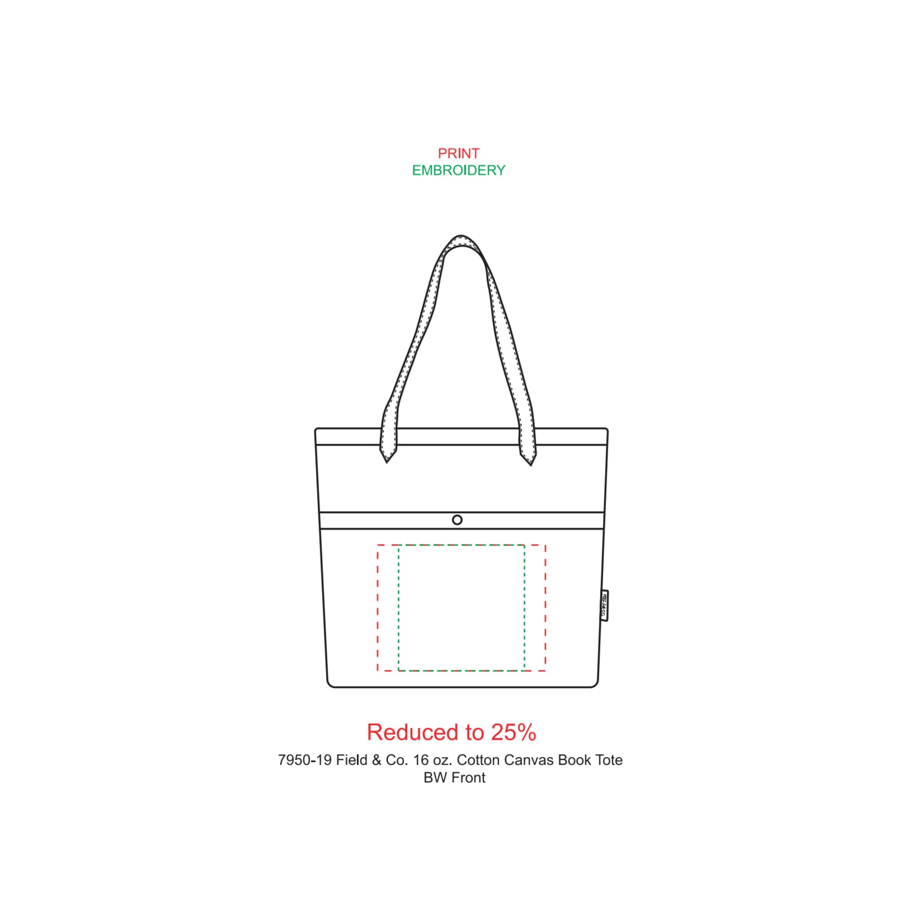 Field & Co. 16 oz. Cotton Canvas Book Tote 2