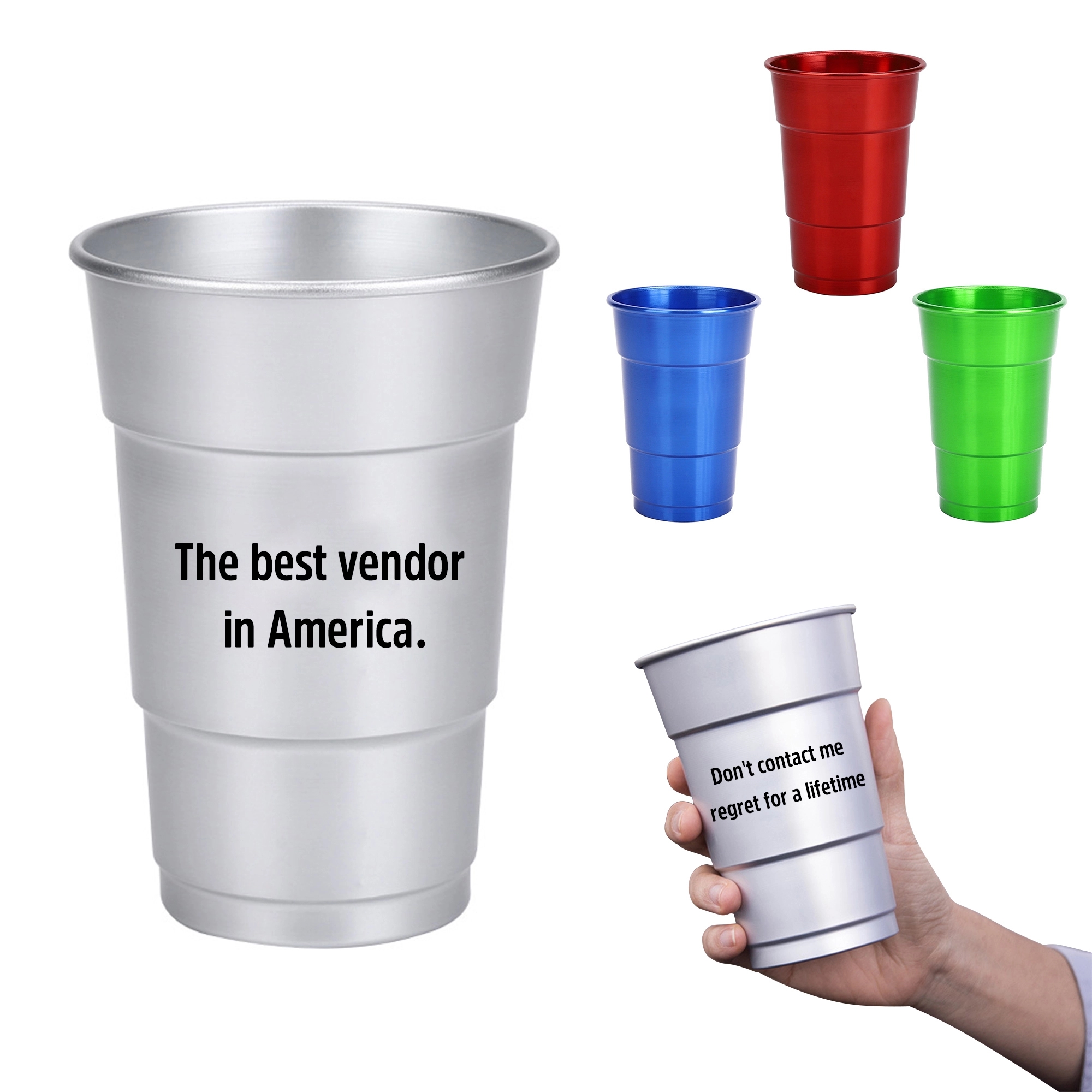 17oz Aluminum Drinking Cup 1