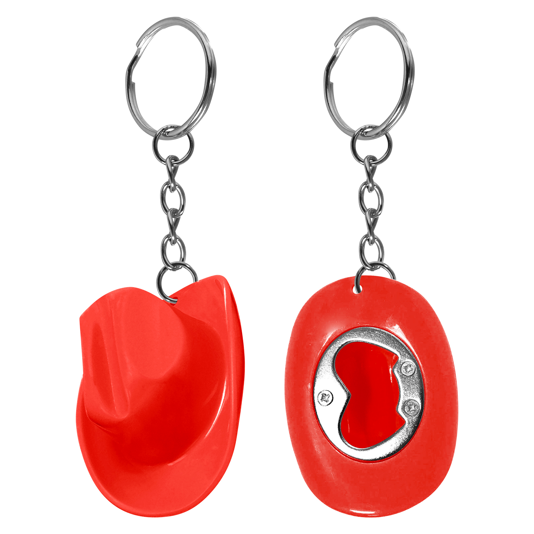 ABS Cowboy Hat Bottle Opener Keychain 16