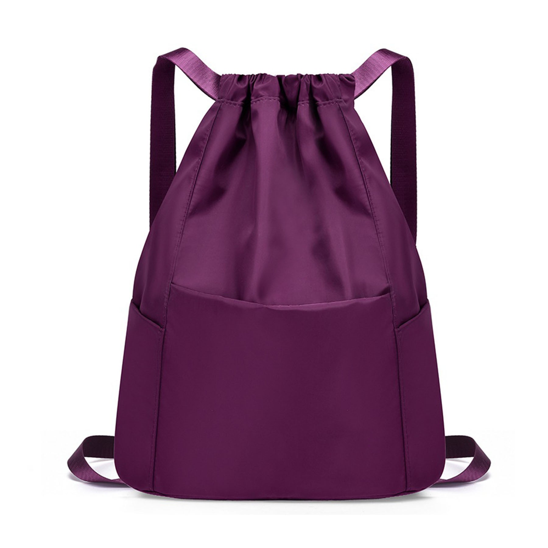 Waterproof Drawstring Sports Backpack with Side Pocket 3