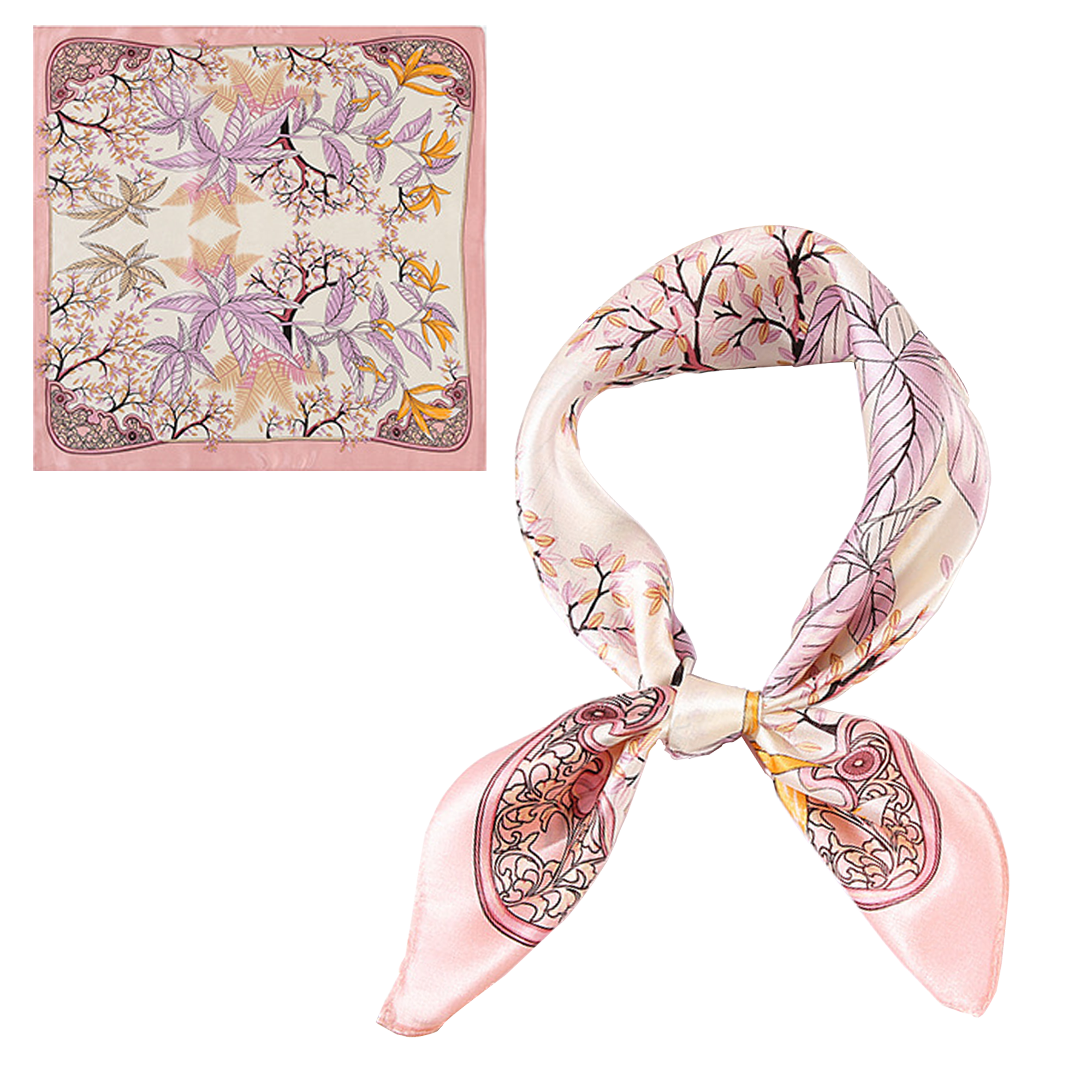 100% Mulberry Silk Bandana Scarf 8