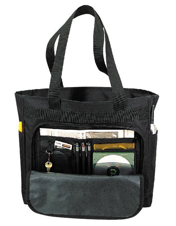 Poly Zippered Tote Bag with Organizer 3