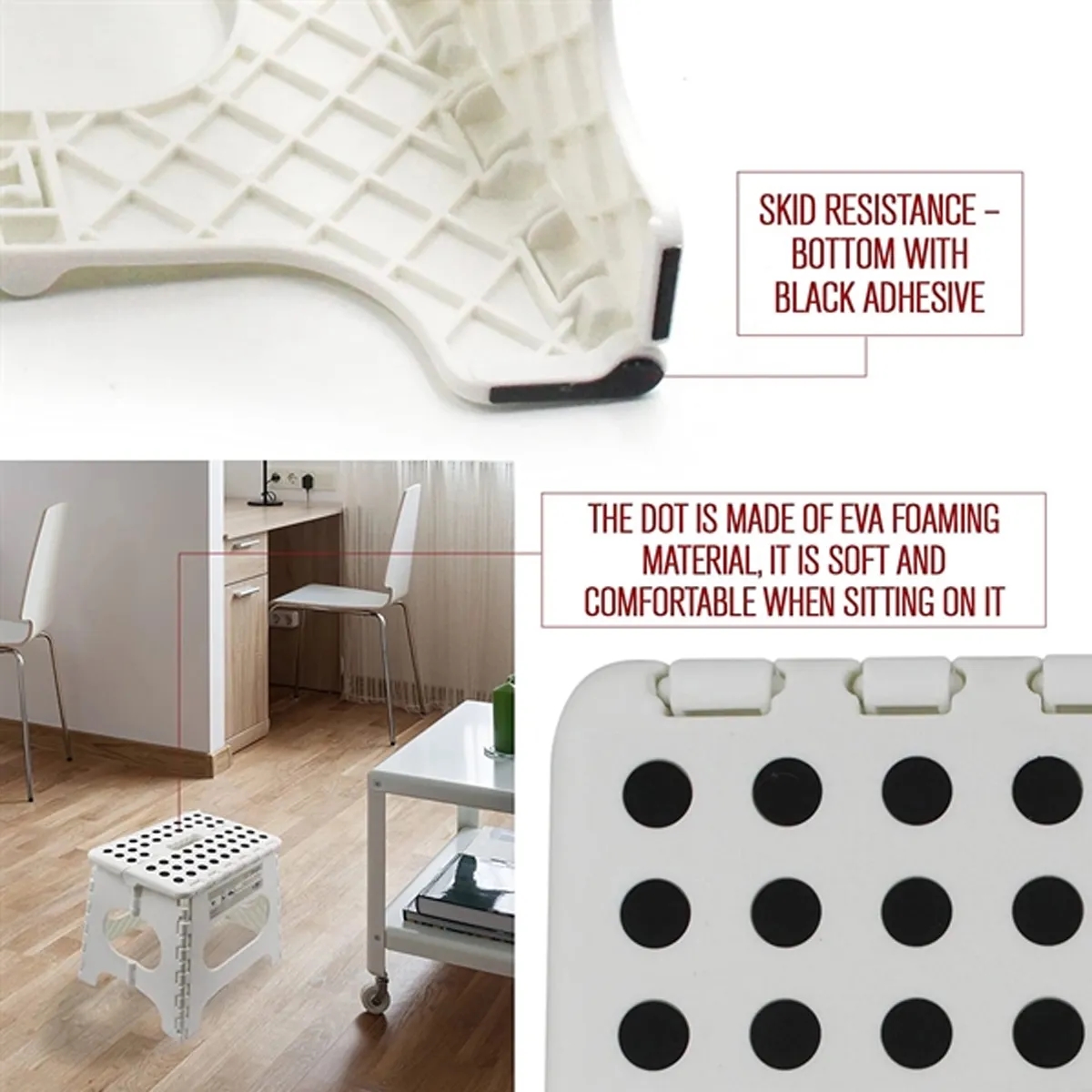 Non Slip Folding Lightweight Step Stool 5