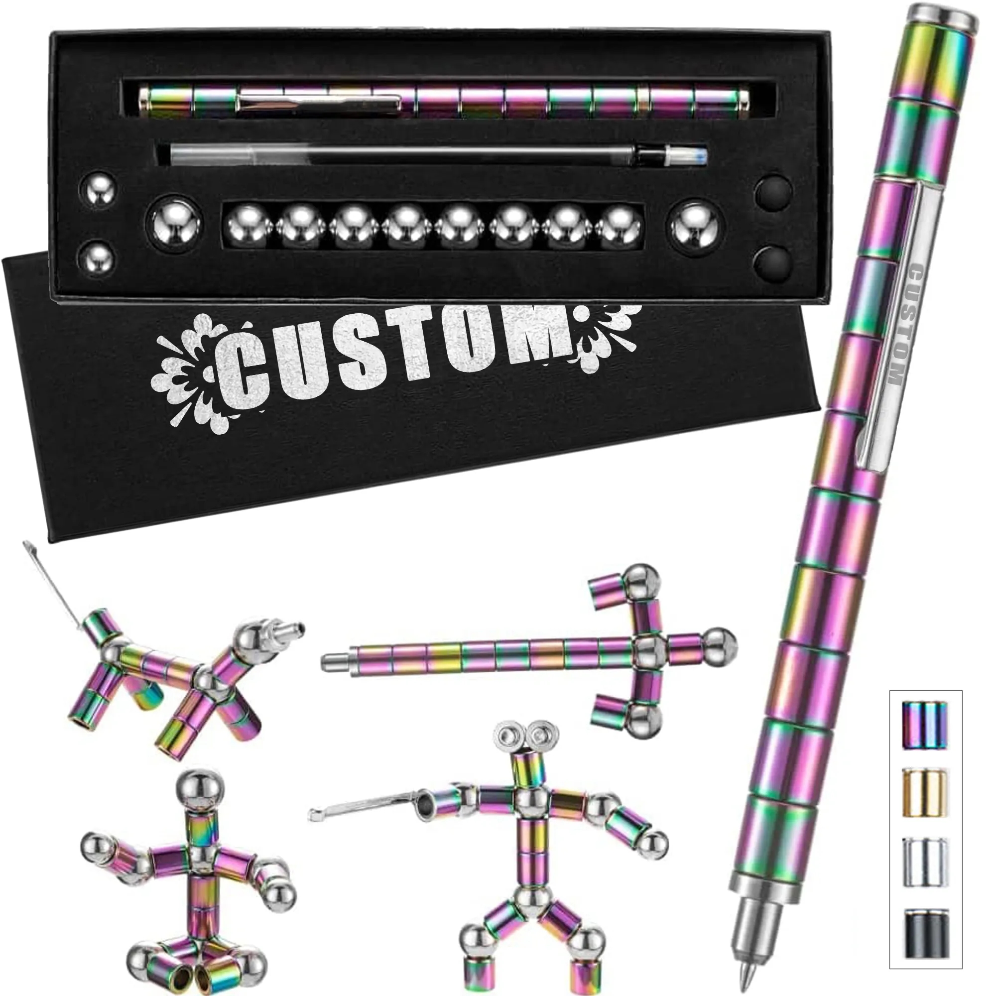 Multi-Function Magnetic Decompression Metal Ballpoint Pen 5