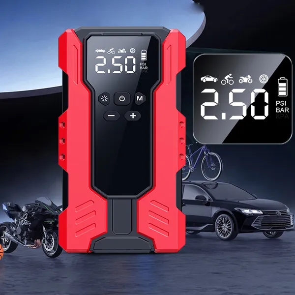 12V Car Emergency Jump Starter with Air Compressor 8