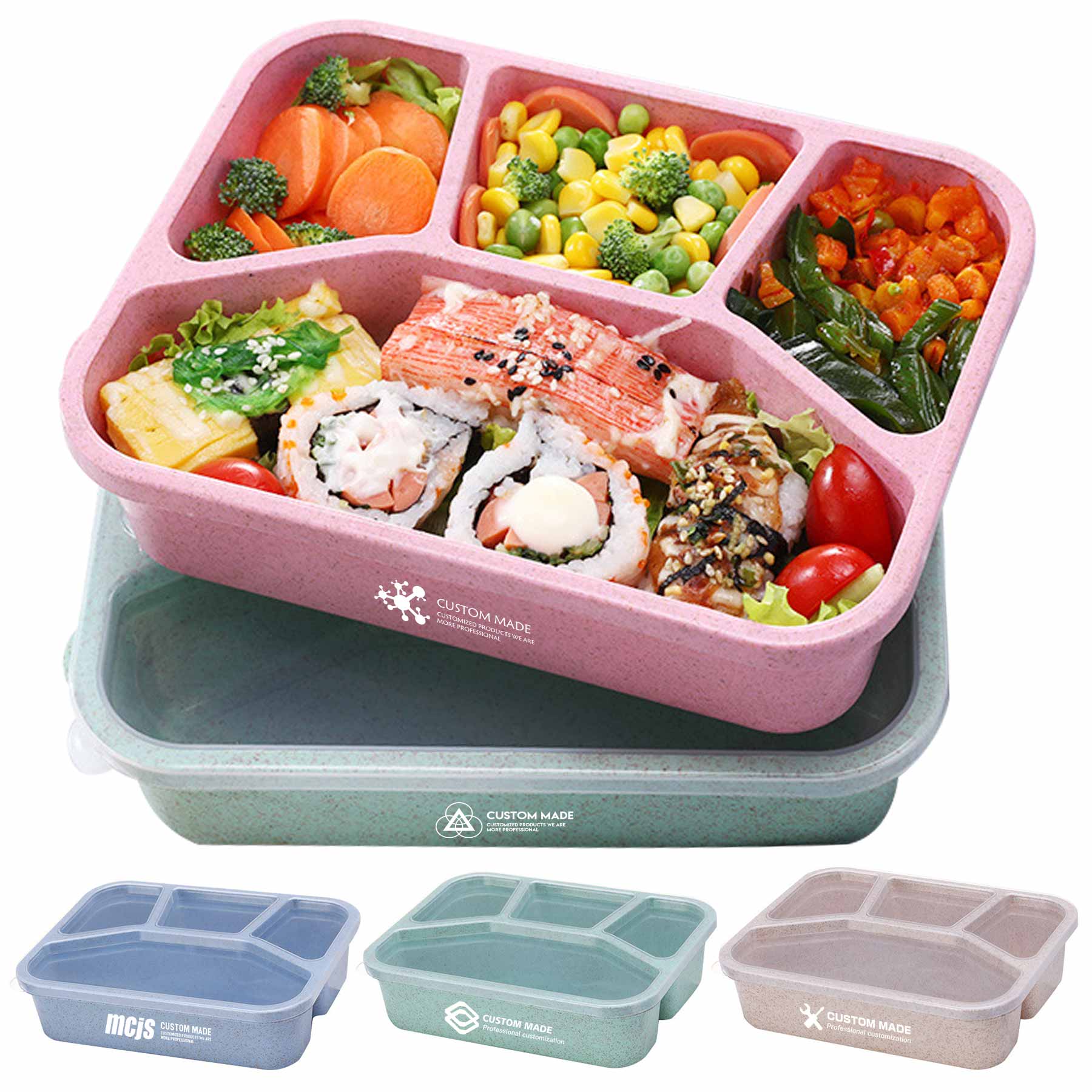 Wheat Straw Four-compartment Box 2