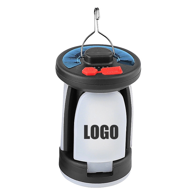 Custom Collapsible Clover Style LED Solar Lantern 5
