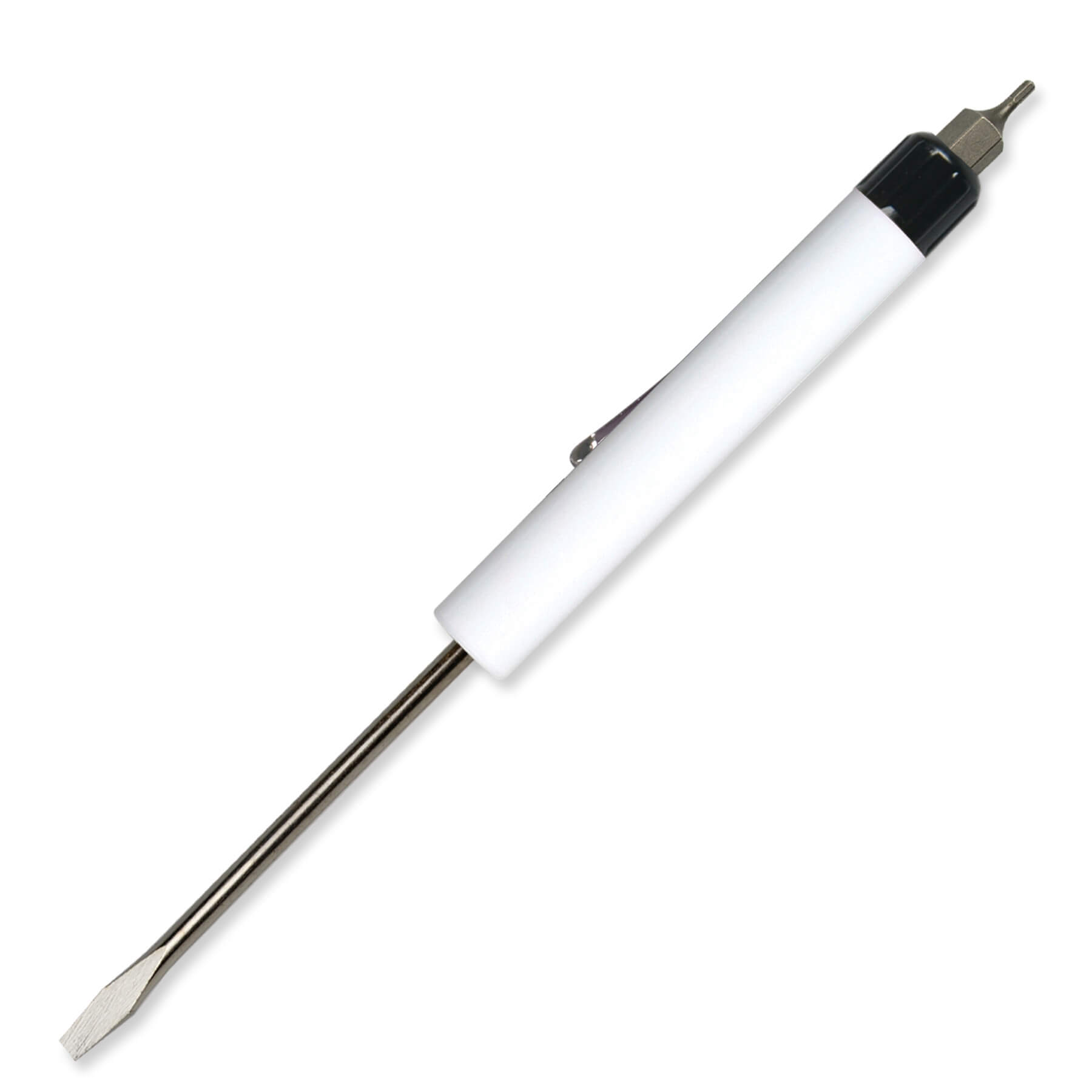 Pocket Screwdriver - 1/8" Flat Tip Blade w/Hex Bit Top 40