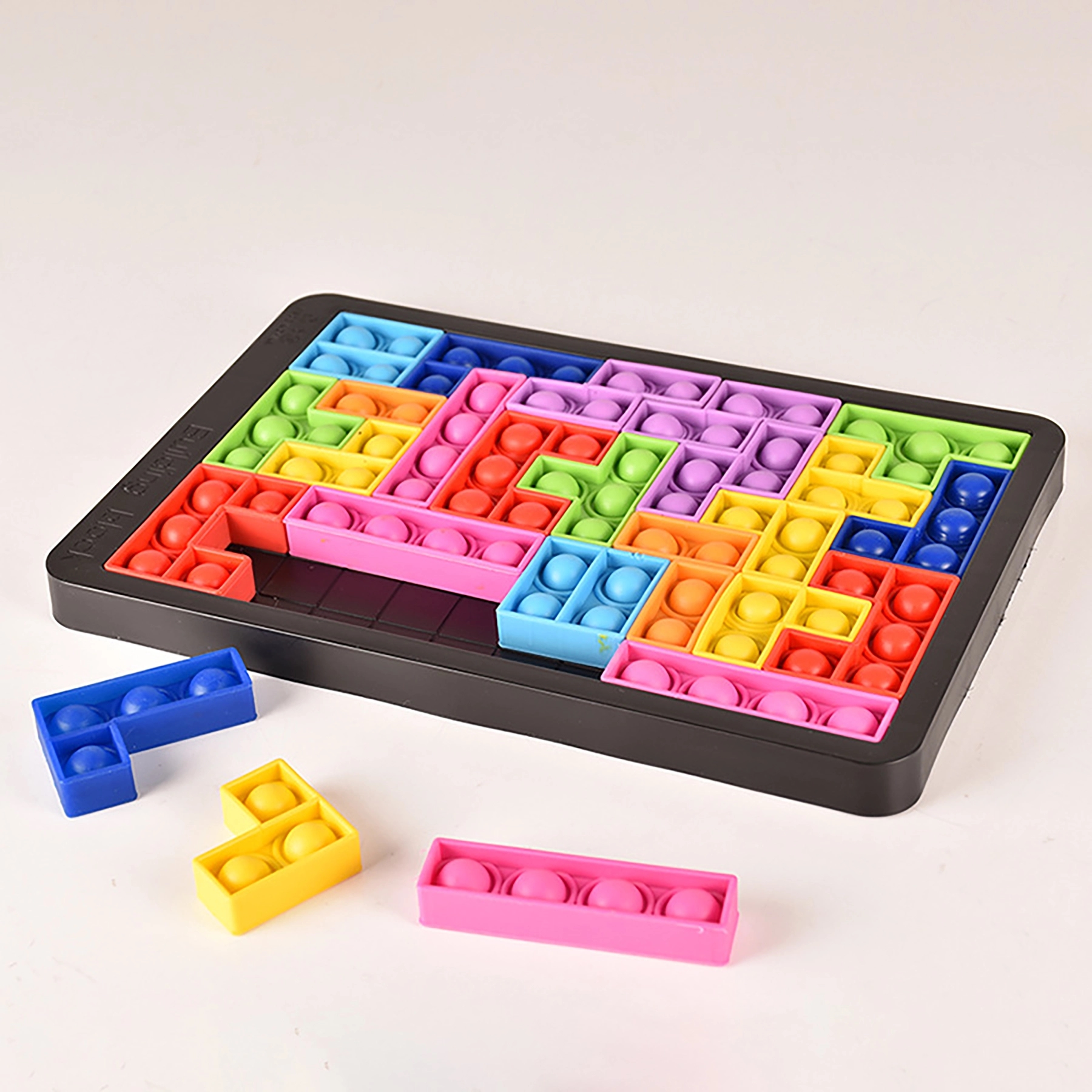 Fidget Toy Tetris Push Pop Bubble Sensory Board 3
