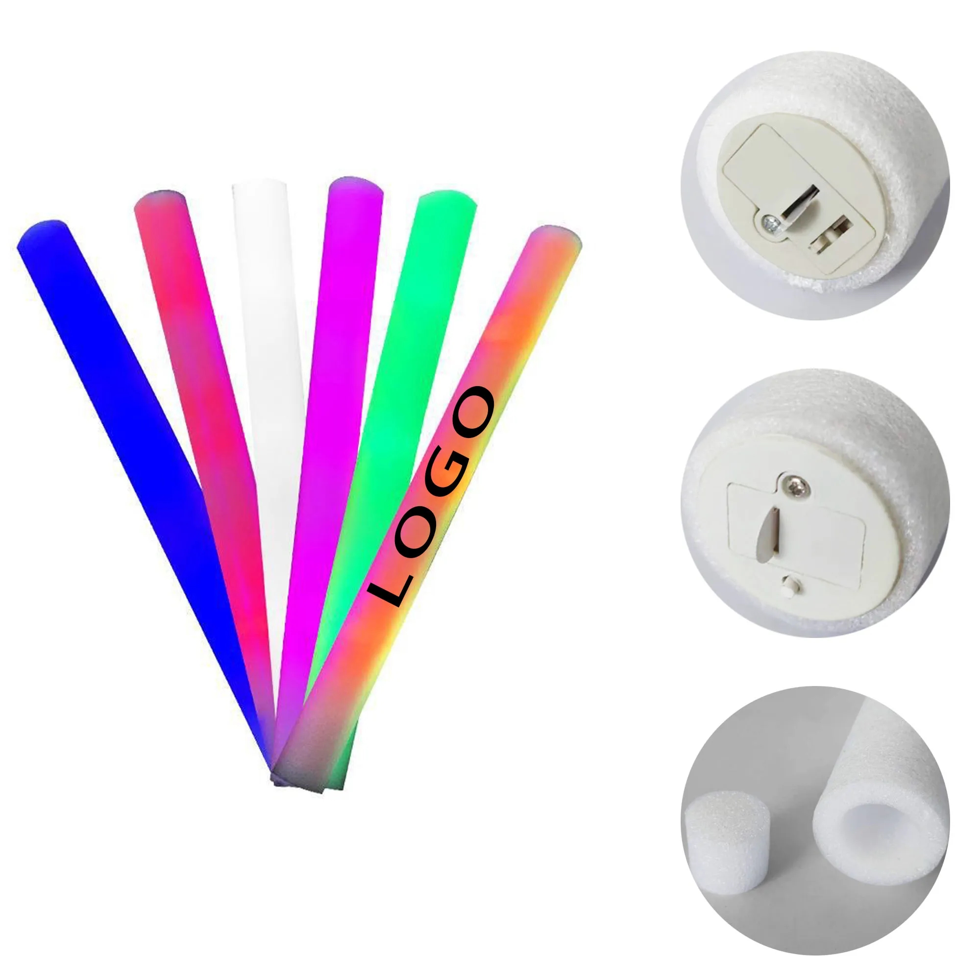 Sponge Glow Stick With Logo For Party, Holidays, Concert