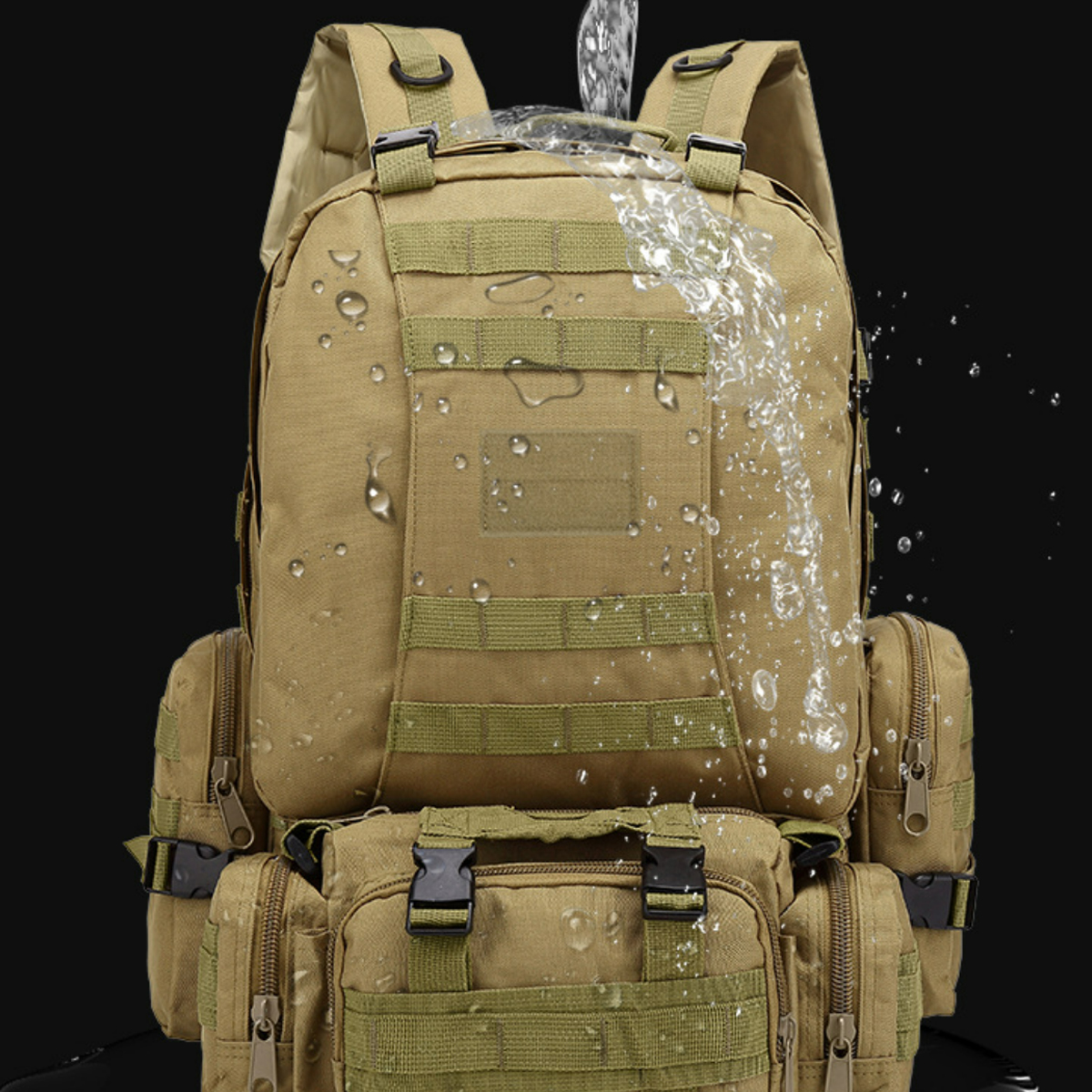 55L Tactical Military Backpack with Detachable Pouches 4