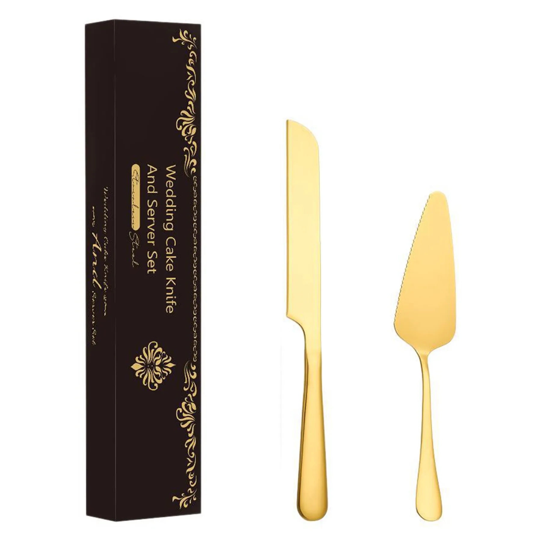 Stainless Steel Dessert Knife And Spatula Set 8