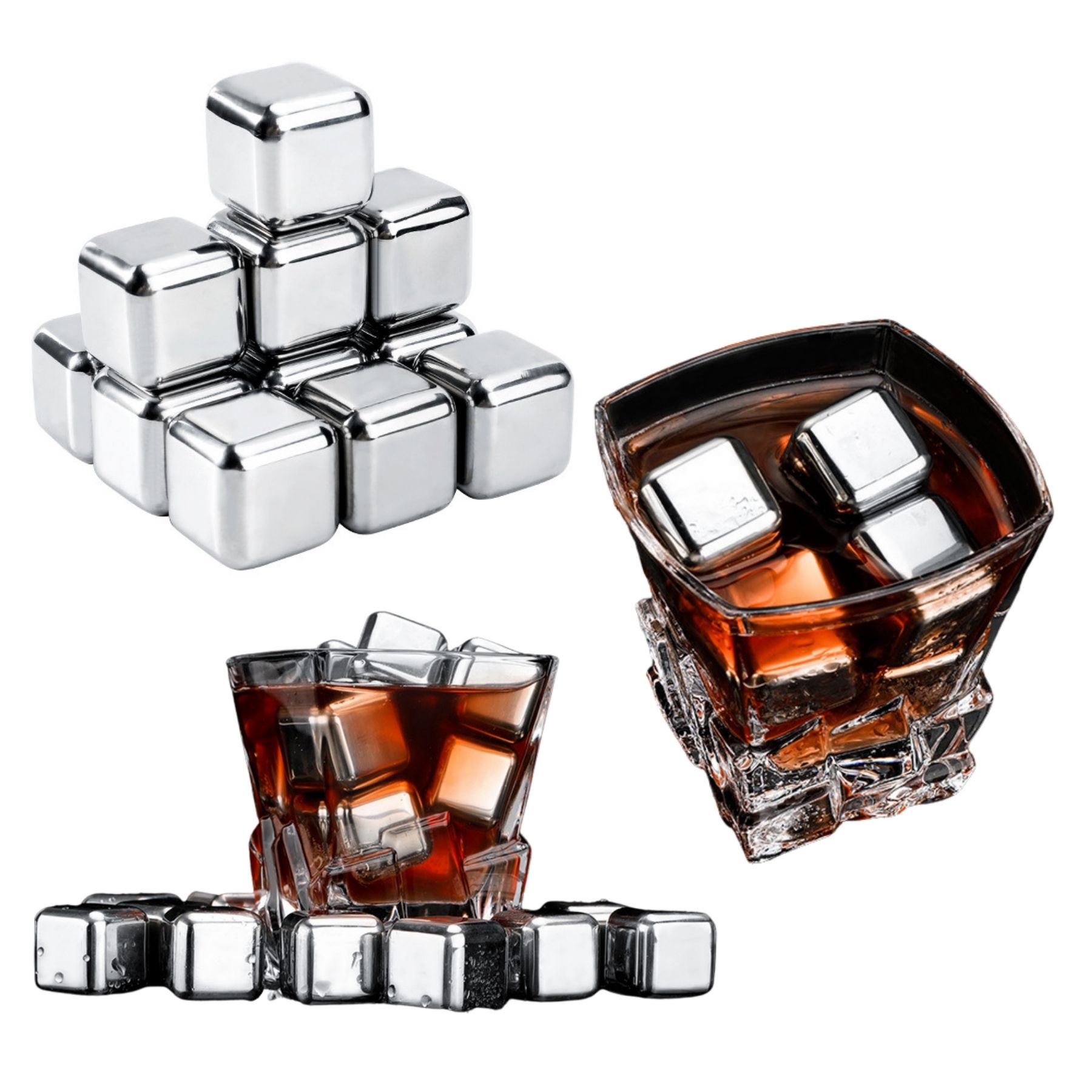 Single Stainless Steel Ice Cube 2
