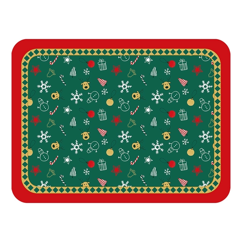 Christmas American Retro Leather Placemat 10