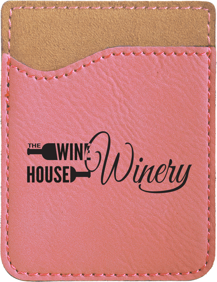 Pink Leatherette Phone Wallet 1