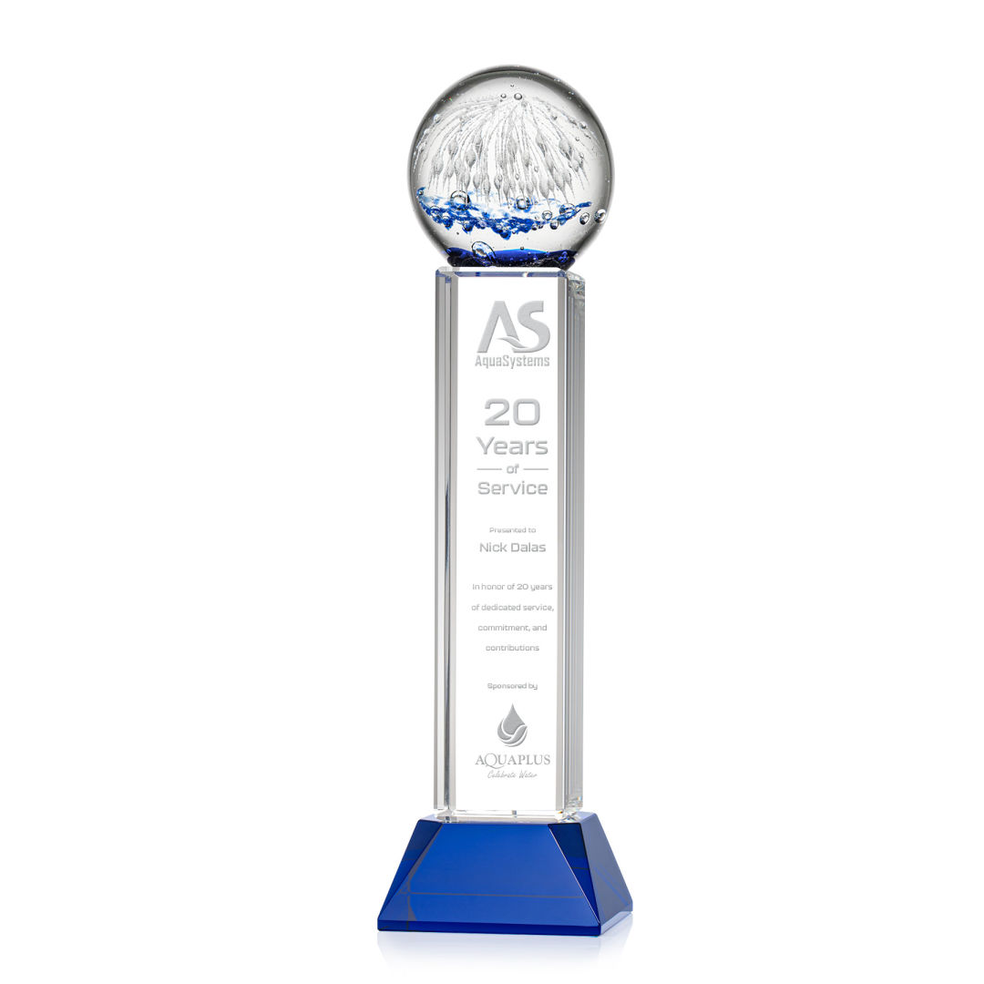 Starburst Award on Stowe Base - Blue 7