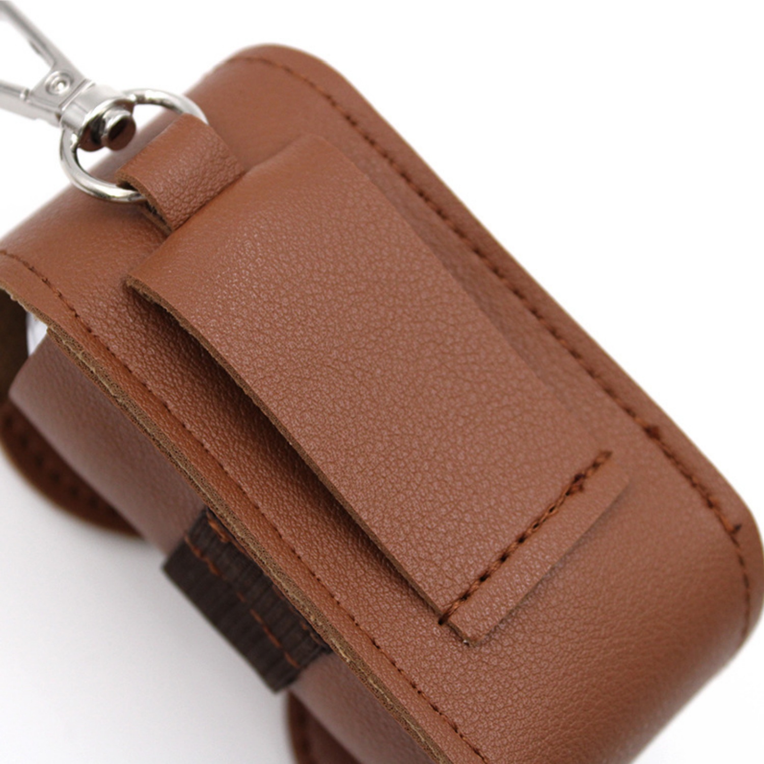 PU Leather Golf Ball Pouch with Clip 3