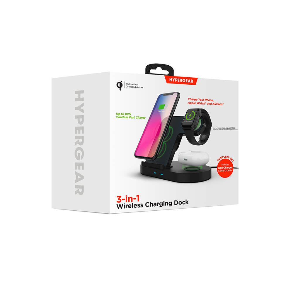 HyperGear 3-in-1 Wireless Charging Dock 3