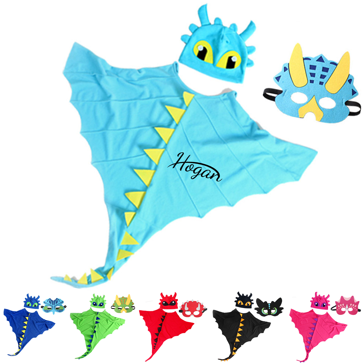 Children Dinosaur Cloak,Hat And Mask Set 2