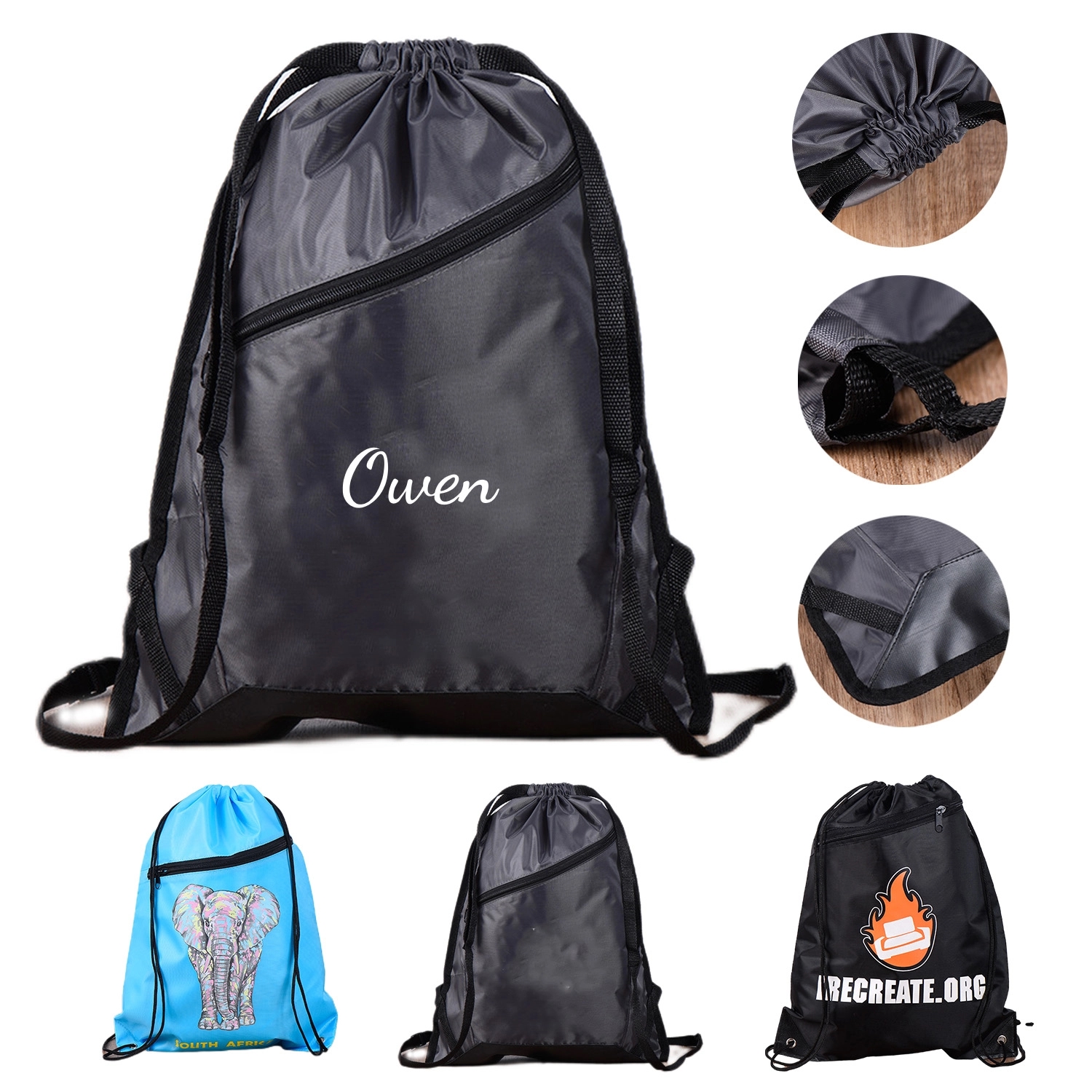 Polyester Drawstring Backpack 1