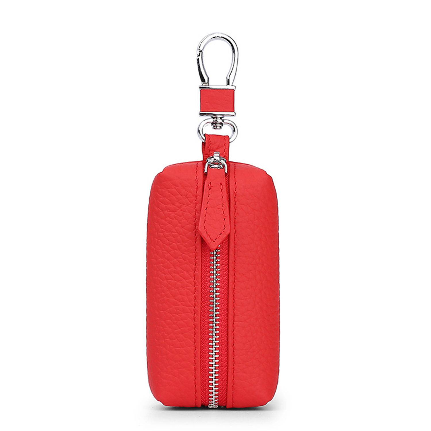 Genuine Leather Car Key Holder with Clip 8