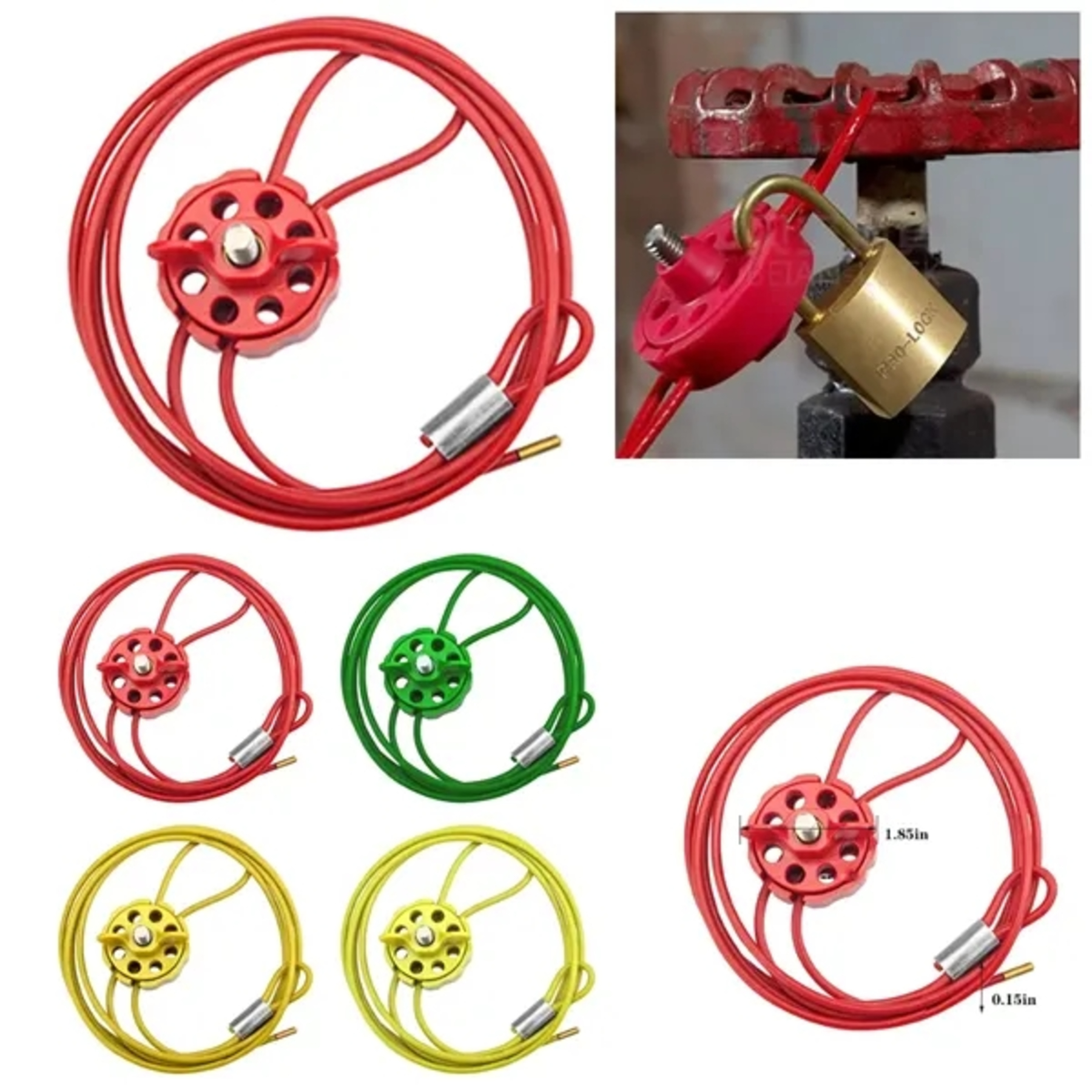 Adjustable cable lock
 1