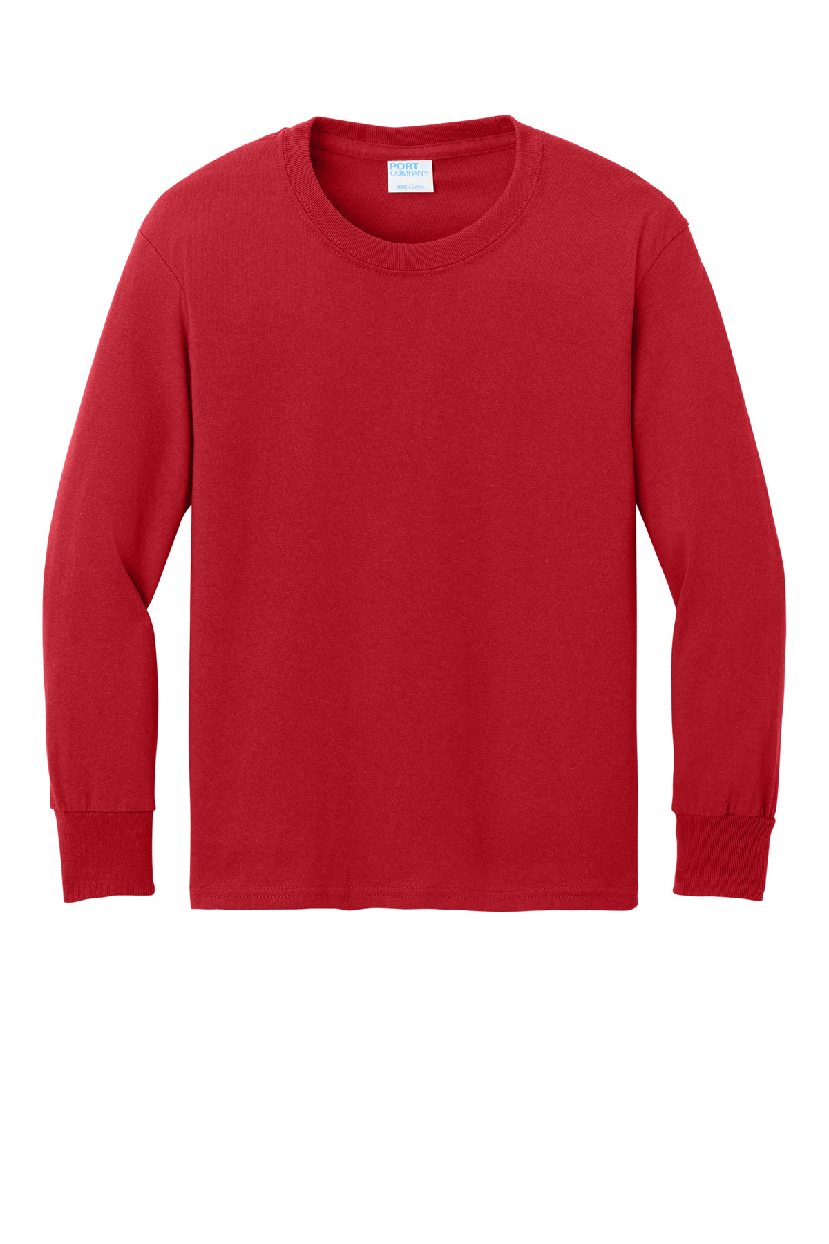 Port & Co Youth Long Sleeve Core Cotton Tee. PC54YLS 2