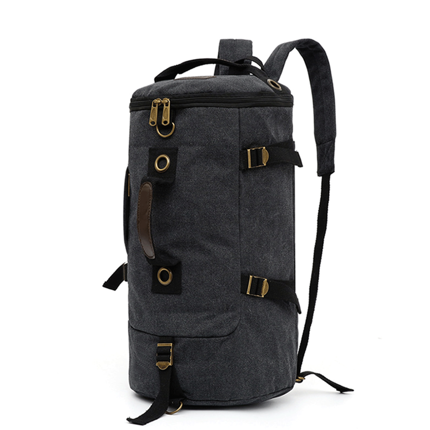 Multi-function Vintage Canvas Portable Backpack Duffel Bag 14