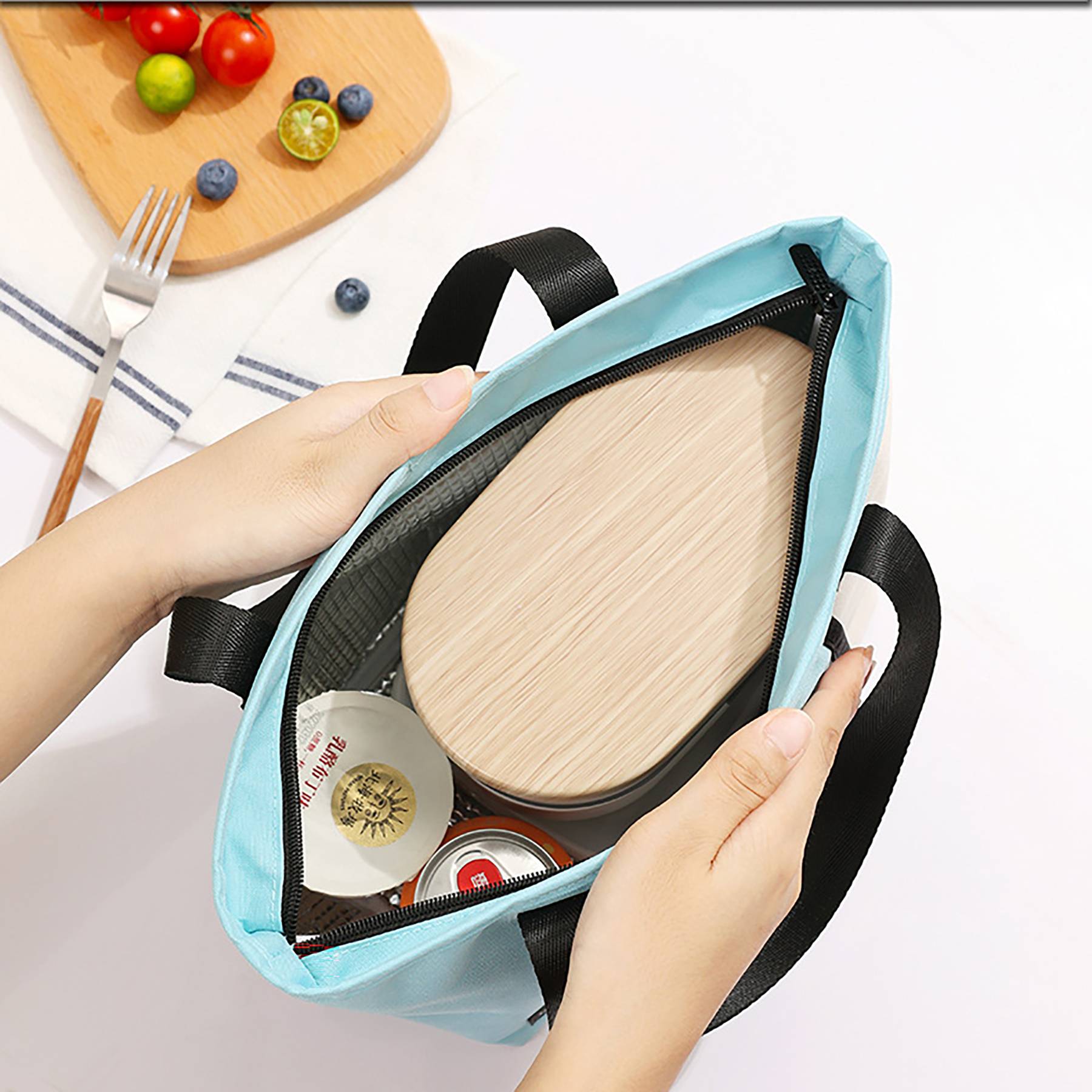 Reusable Cooler Tote Insulated Lunch Bag 4