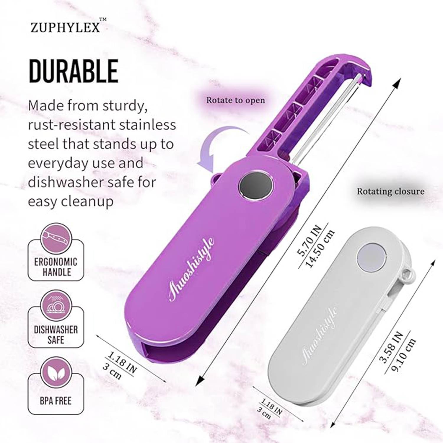 Folding storage home exterior stainless steel paring knife 3