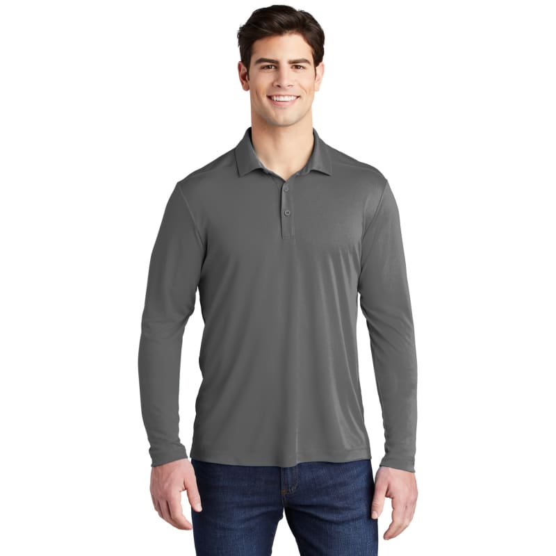Sport-Tek Posi-UV Pro Long Sleeve Polo. 66