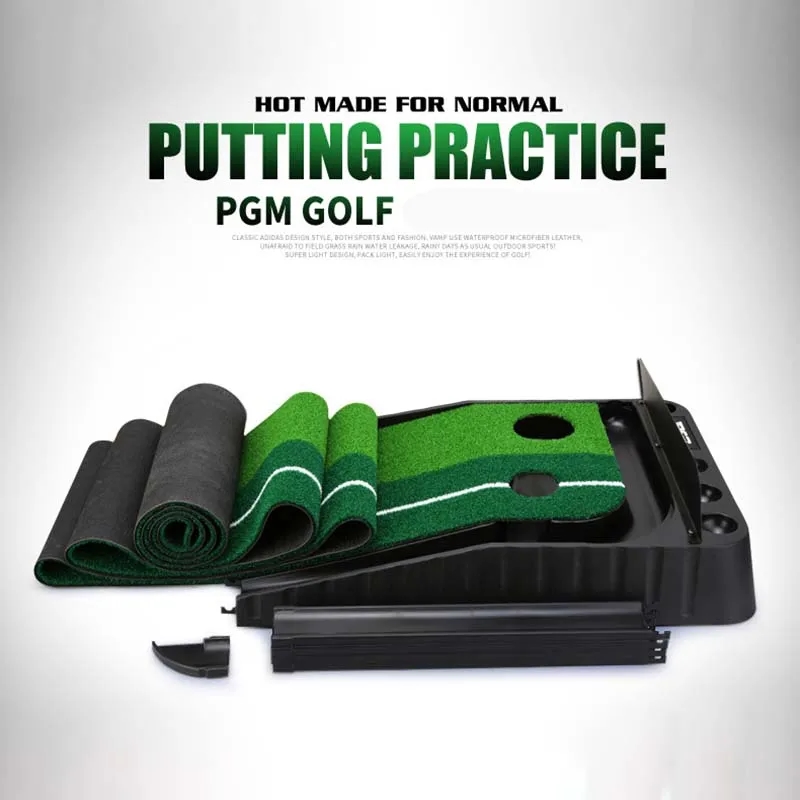 Folding Indoor Golf Putting Mat Automatic Ball Return 3