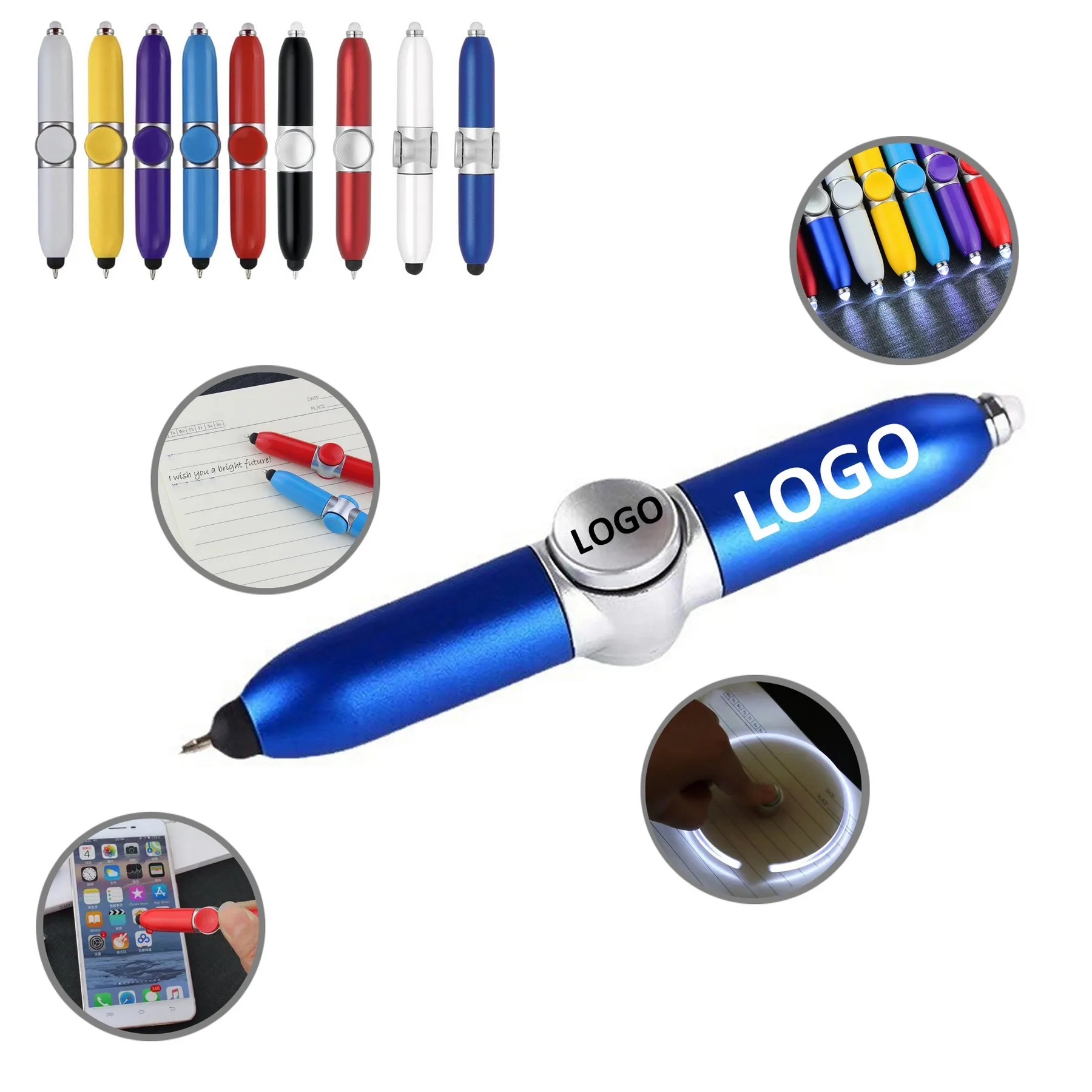 LED Fidget Spinner Pen 3