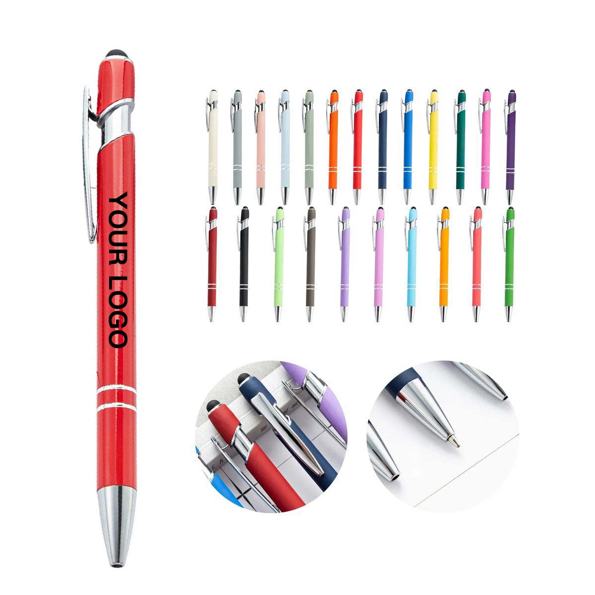 Promotional Metal Pen with Integrated Stylus 9