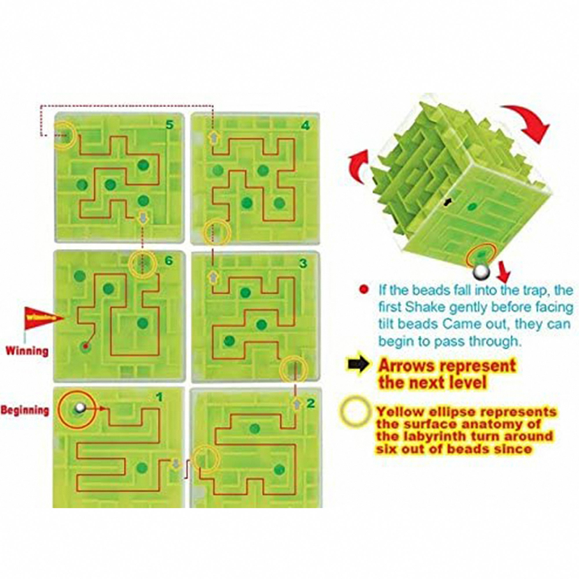 3D Brain Teaser Maze Toy 3