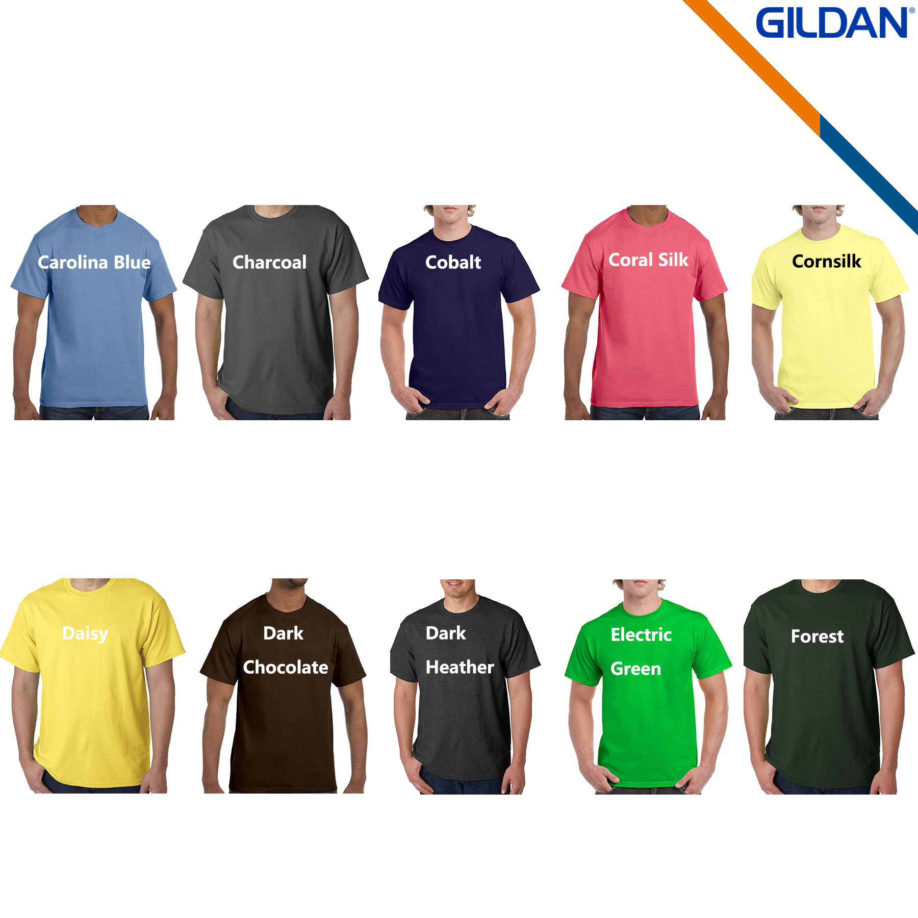Gildan® 5.3 oz 100% Cotton Preshrunk T-shirts 7