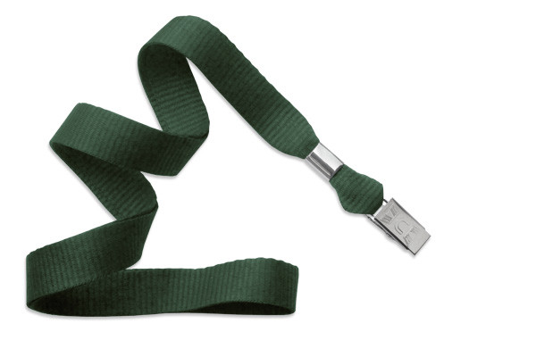 5/8" Blank Lanyard w/Split Ring (Kelly Green) 1