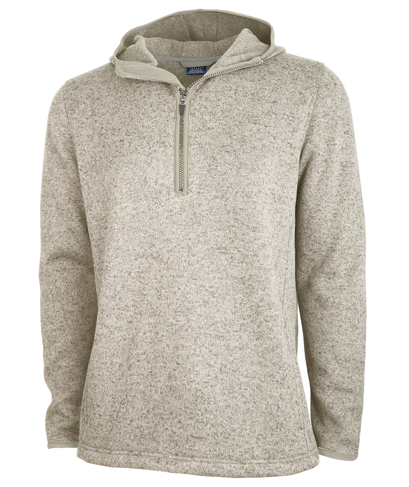 Men's Heathered Fleece Quarter Zip Hoodie