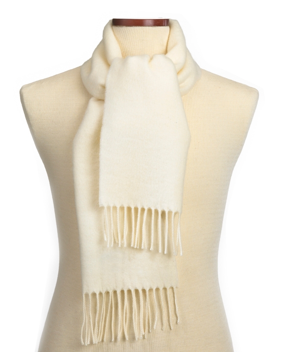 CLOSEOUT - Ivory Acrylic Scarf 1