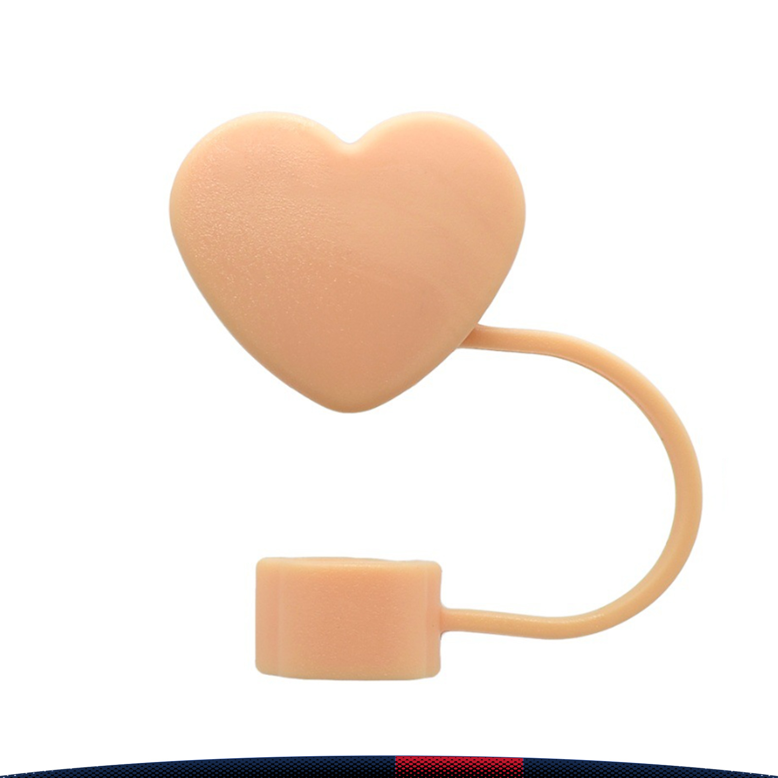 Sippa Heart-Shaped PVC Straw Topper 8