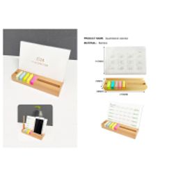 Bamboo Calendar And Memo Holder 2