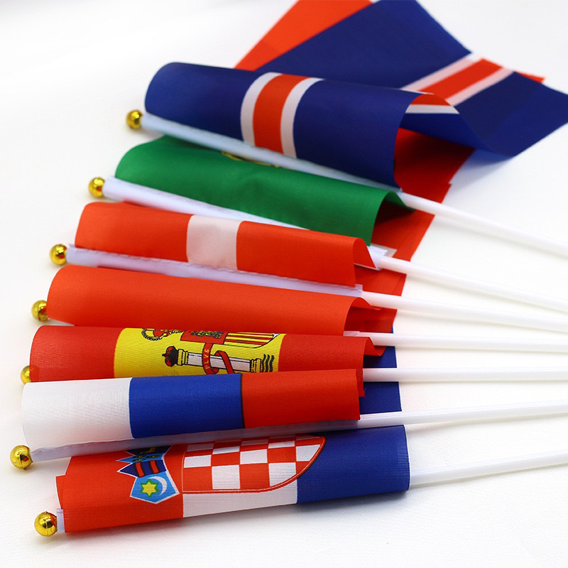 Flag with Wooden Stick or Plastic Flagpole 4