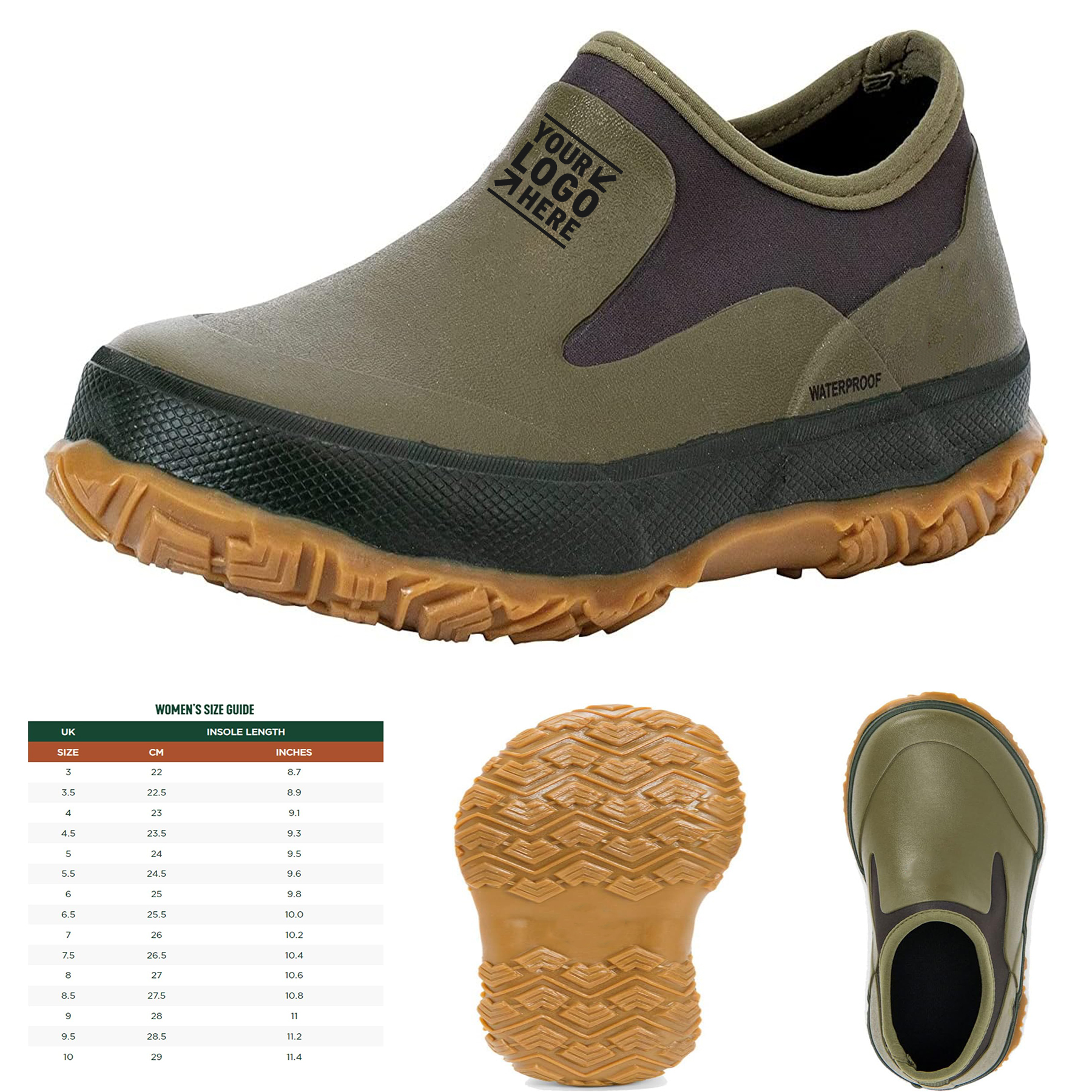 Non-Slip Forager Low Ankle Rain Garden Shoes