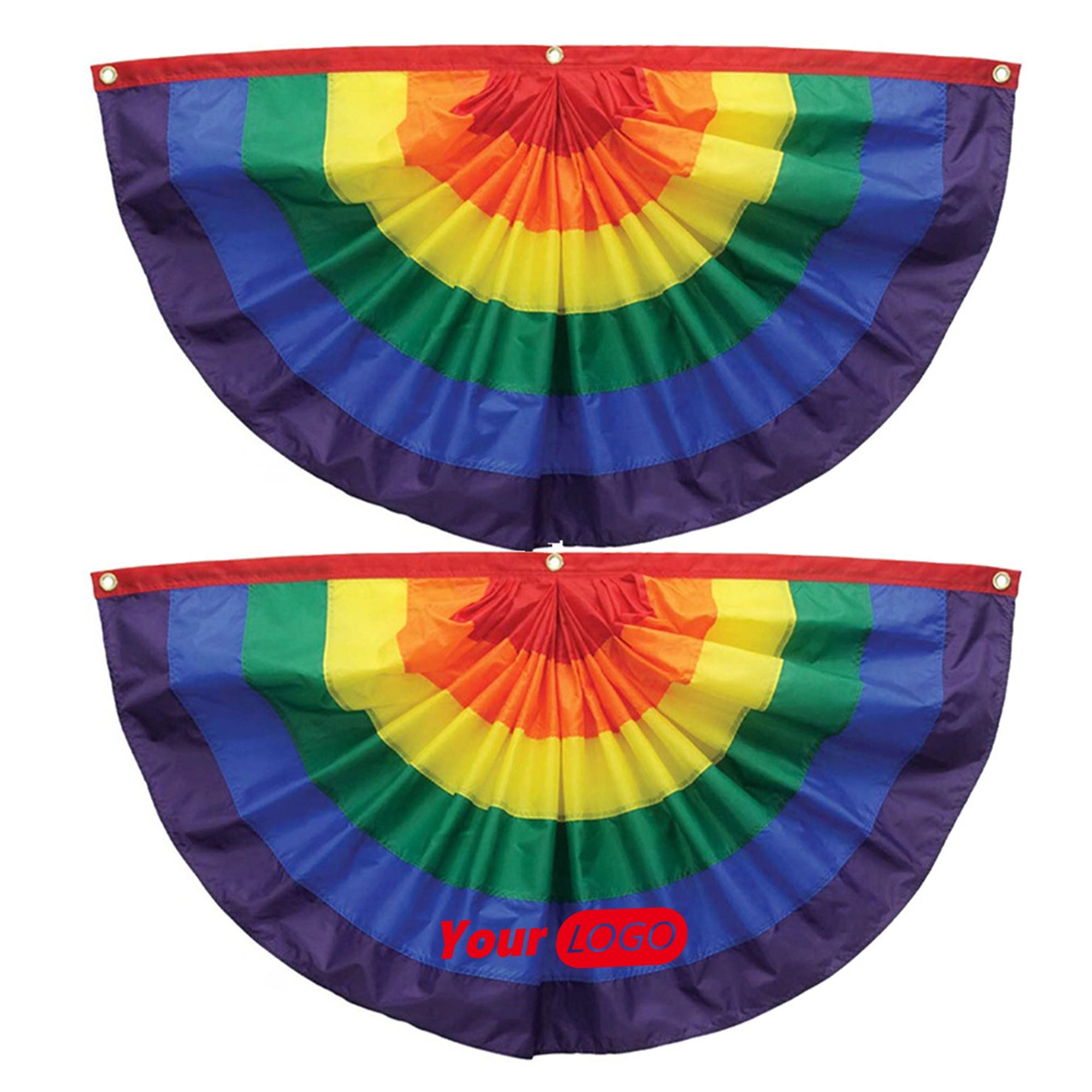 Rainbow Fan-shaped Flag