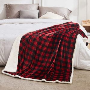 Super Soft Warm Buffalo Plaid Plush Gig Blankets 1