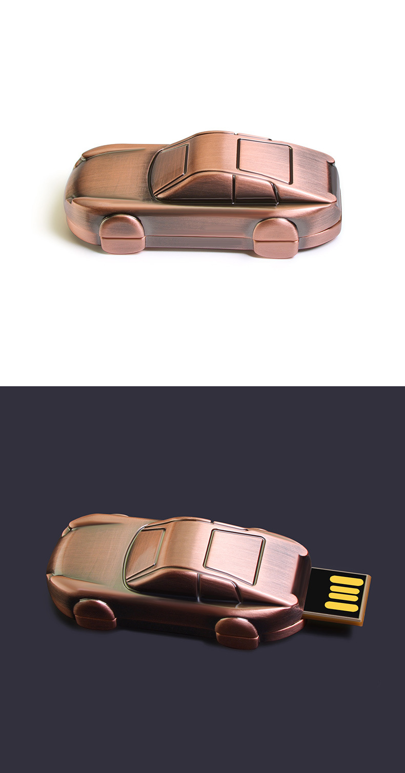 4GB Flash Drive Sports Car Series Metal Waterproof USB 2.0 1